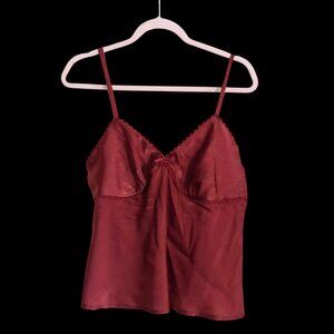 No Boundaries Babydoll Whimsical Fairycore Y2k Lace Top Rootbeer XXL Coquette